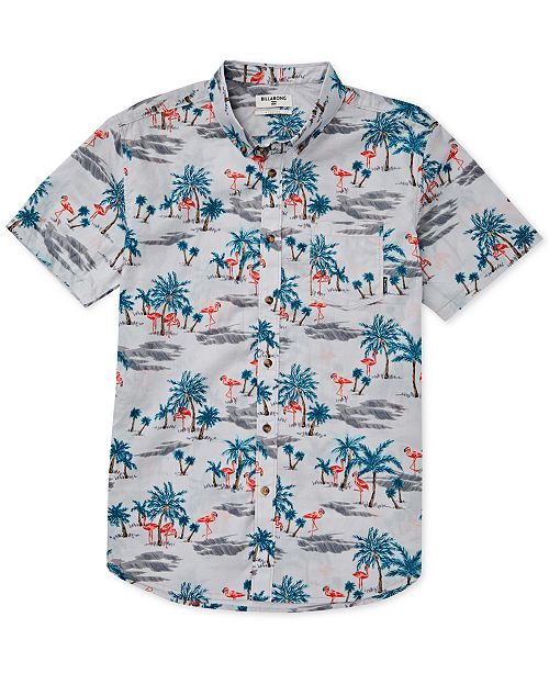 Billabong Little Boys Sundays Tropical Print Shirt Reviews Shirts