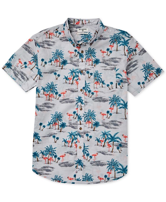 Billabong Toddler Boys Sundays Tropical-Print Shirt - Macy's