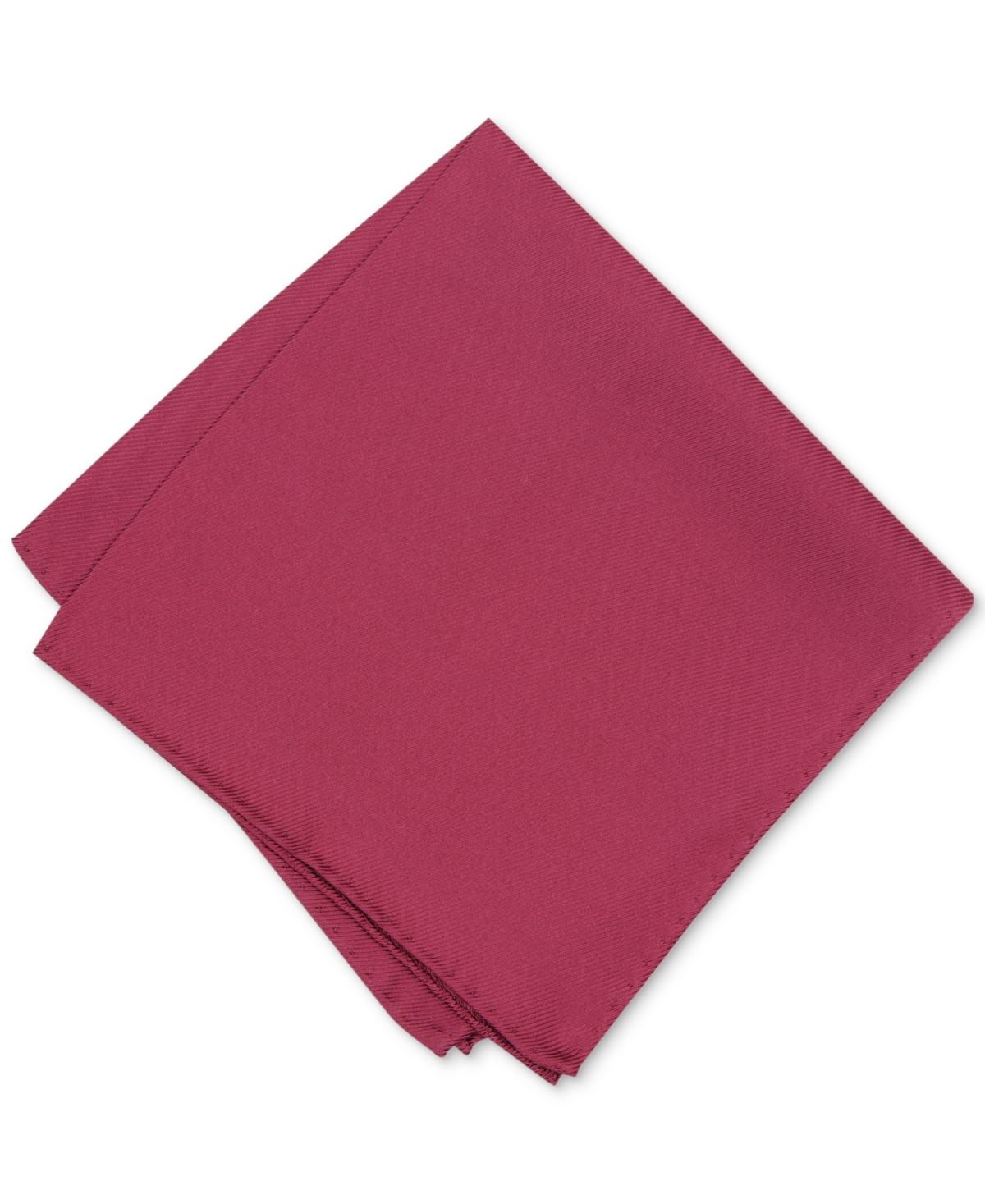 Men's Solid Pocket Square, Created for Macy's - Red