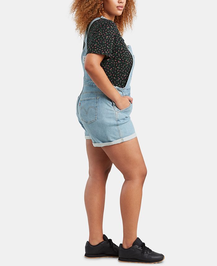 Levi's Girls' Denim Shortall - Adjustable Suspenders, Vintage Workwear Style