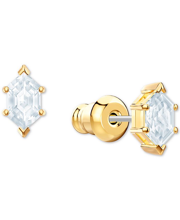 Swarovski GoldTone Crystal Stud Earrings Macy's