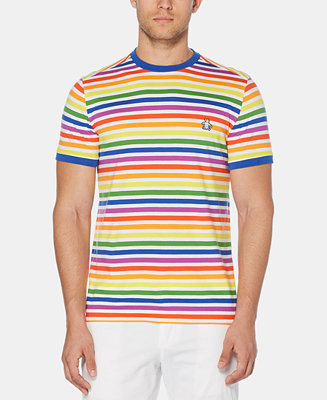 Original Penguin Men's Pride Rainbow Stripe T-Shirt - Macy's