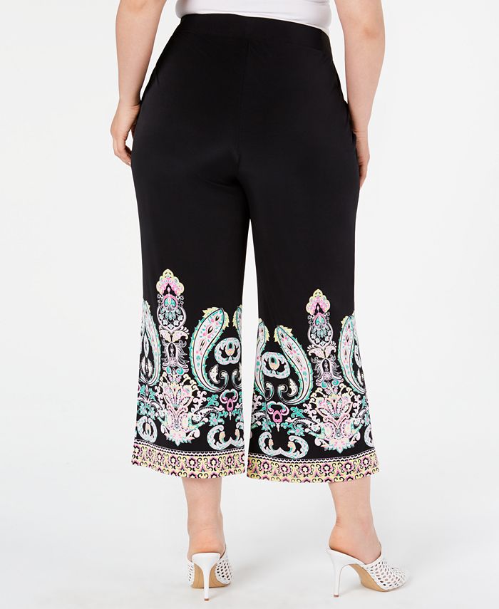 INC Ruched-Hem Cropped Pants main image 1
