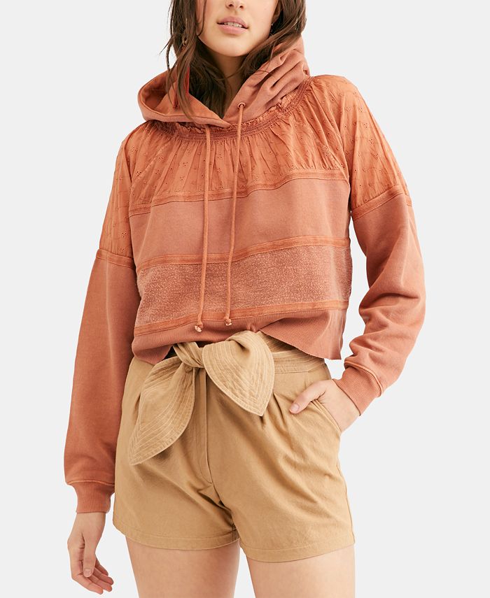 Free people cropped hoodie hotsell