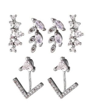 image of Nicole Miller Cubic Zirconia Earring Trio