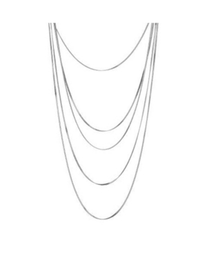 image of Nicole Miller Multi-Row Cobra Chain Necklace