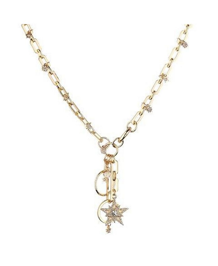 Nicole Miller Large Link Star Charm Necklace - Macy's