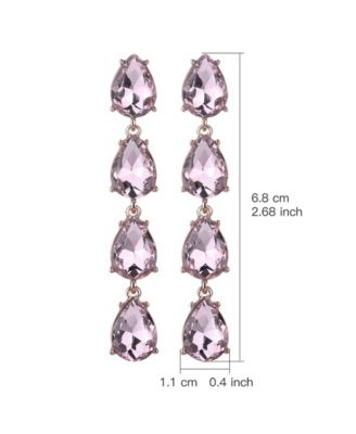 Nicole Miller Four Teardrop Stone Earring