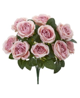 Nearly Natural - 14” Rose Bush Artificial Flower (Set of 6)