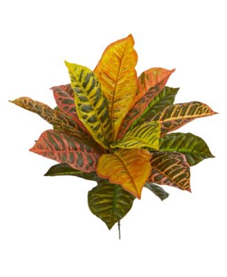 Nearly Natural - 17” Garden Croton Artificial Plant (Real Touch) (Set of 6)