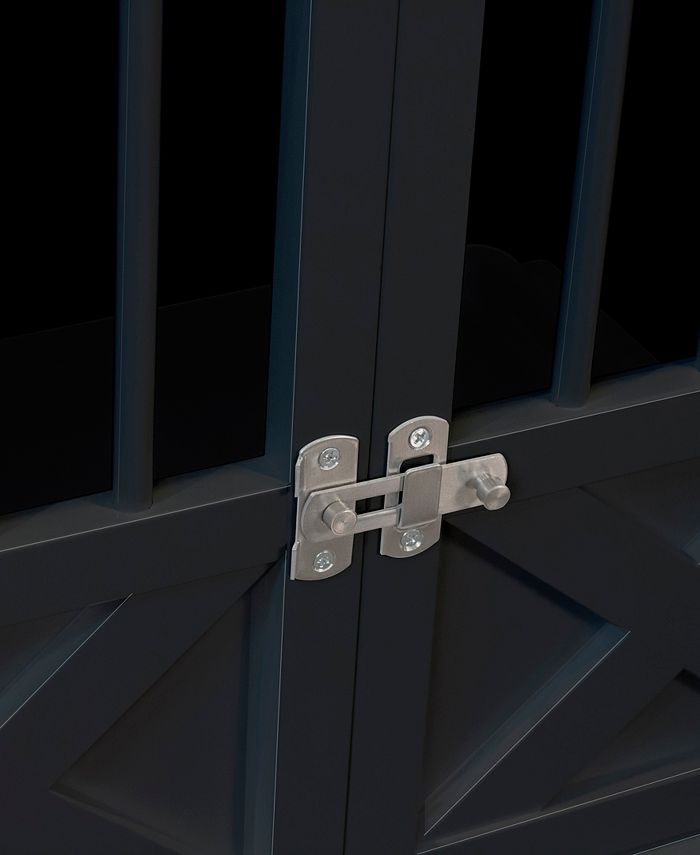 zoovilla Triple Door Dog Crate, Black, Medium Macy's