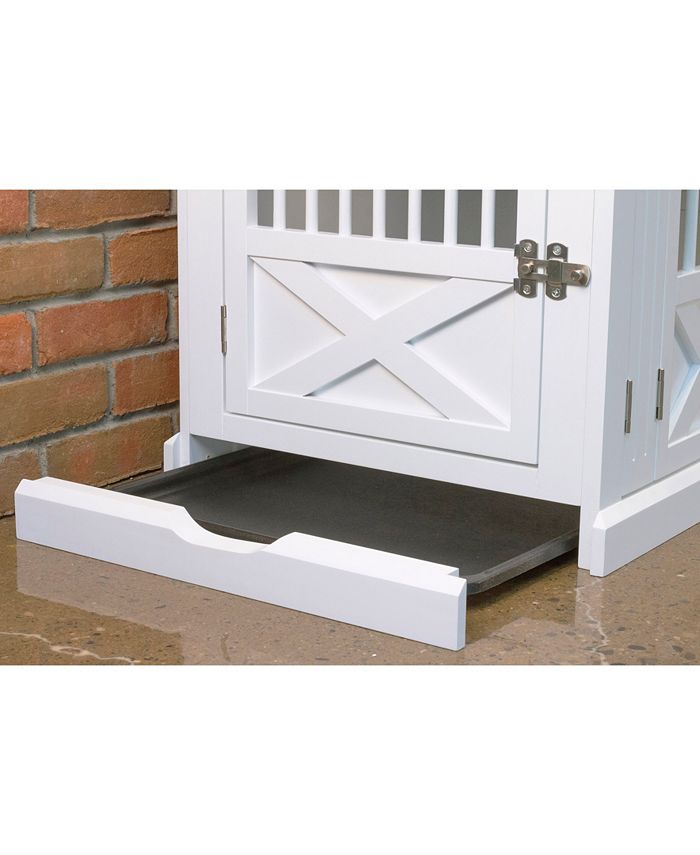 zoovilla Triple Door Dog Crate, White, Medium Macy's