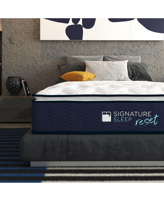 Signature Sleep Reset 12'' Nano bionic Pillow Top Hybrid Mattress
