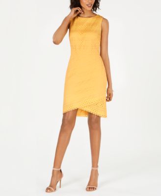 Jessica Howard - Lace Tulip-Hem Sheath Dress