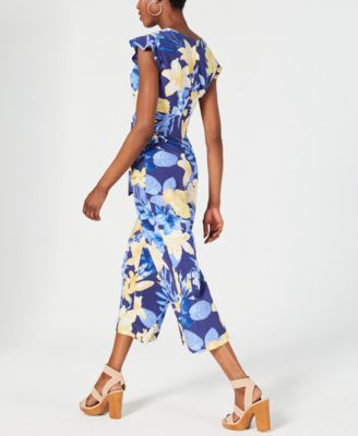 INC International Concepts INC Floral Tie-Waist Jumpsuit, Created for Macy's 