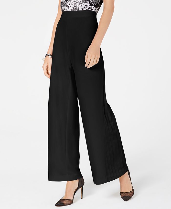 INC International Concepts INC Pleated Wide-Leg Pants, Created for Macy ...