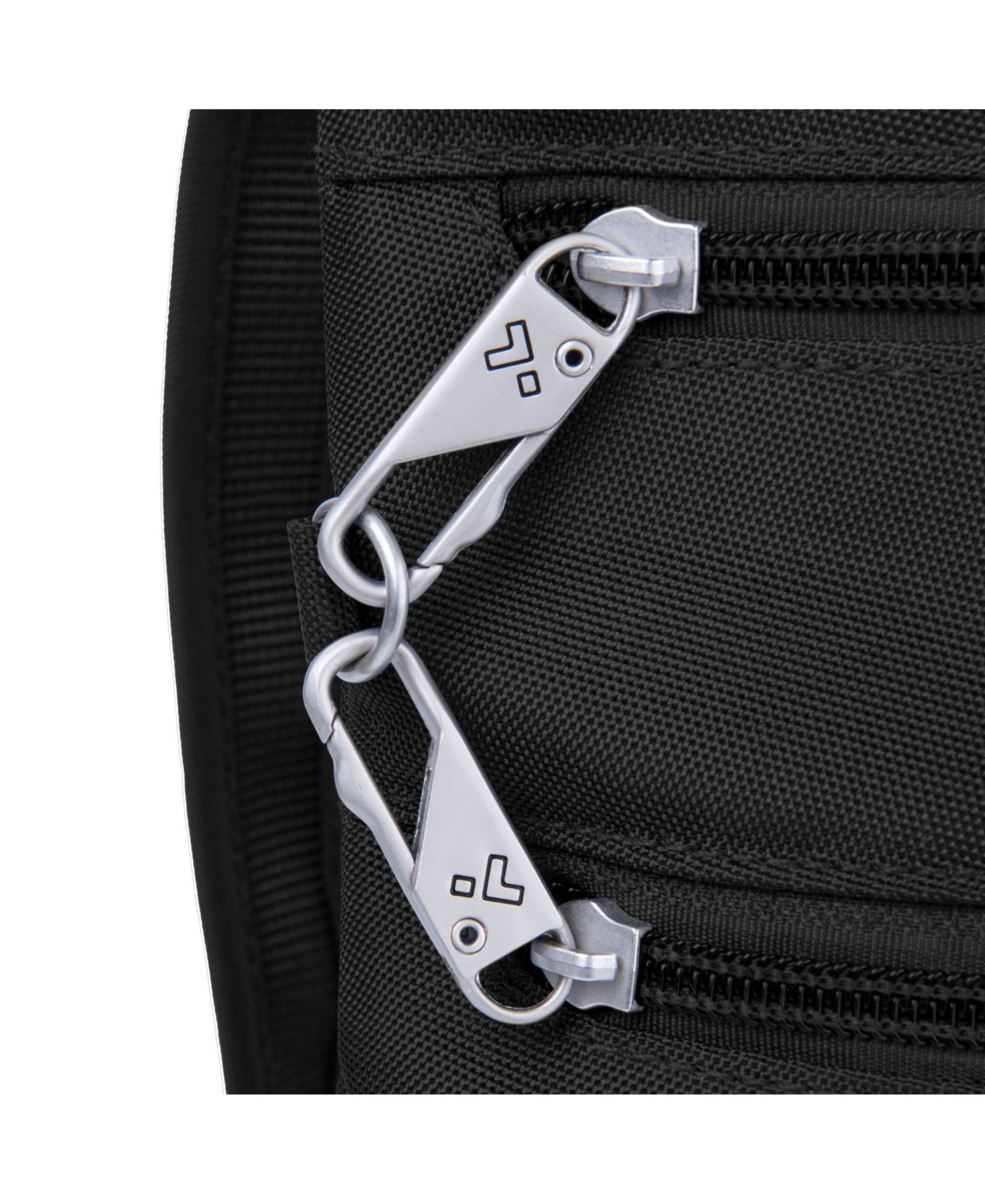 Anti-Theft Classic Slim Double Zip Crossbody Bag