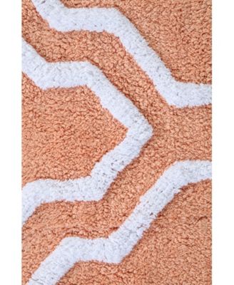 Quatrefoil Non-Skid Cotton Bath Rug, 30" x 50"