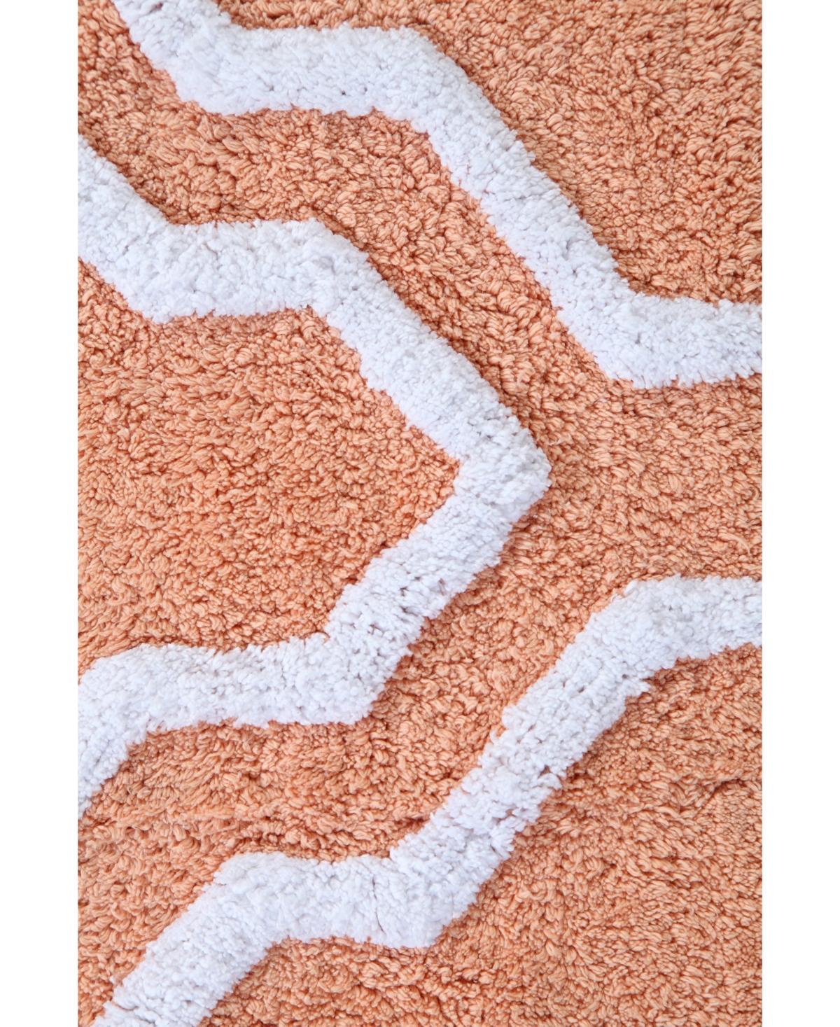 Saffron Fabs Quatrefoil Non-skid Cotton Bath Rug, 30" X 50"