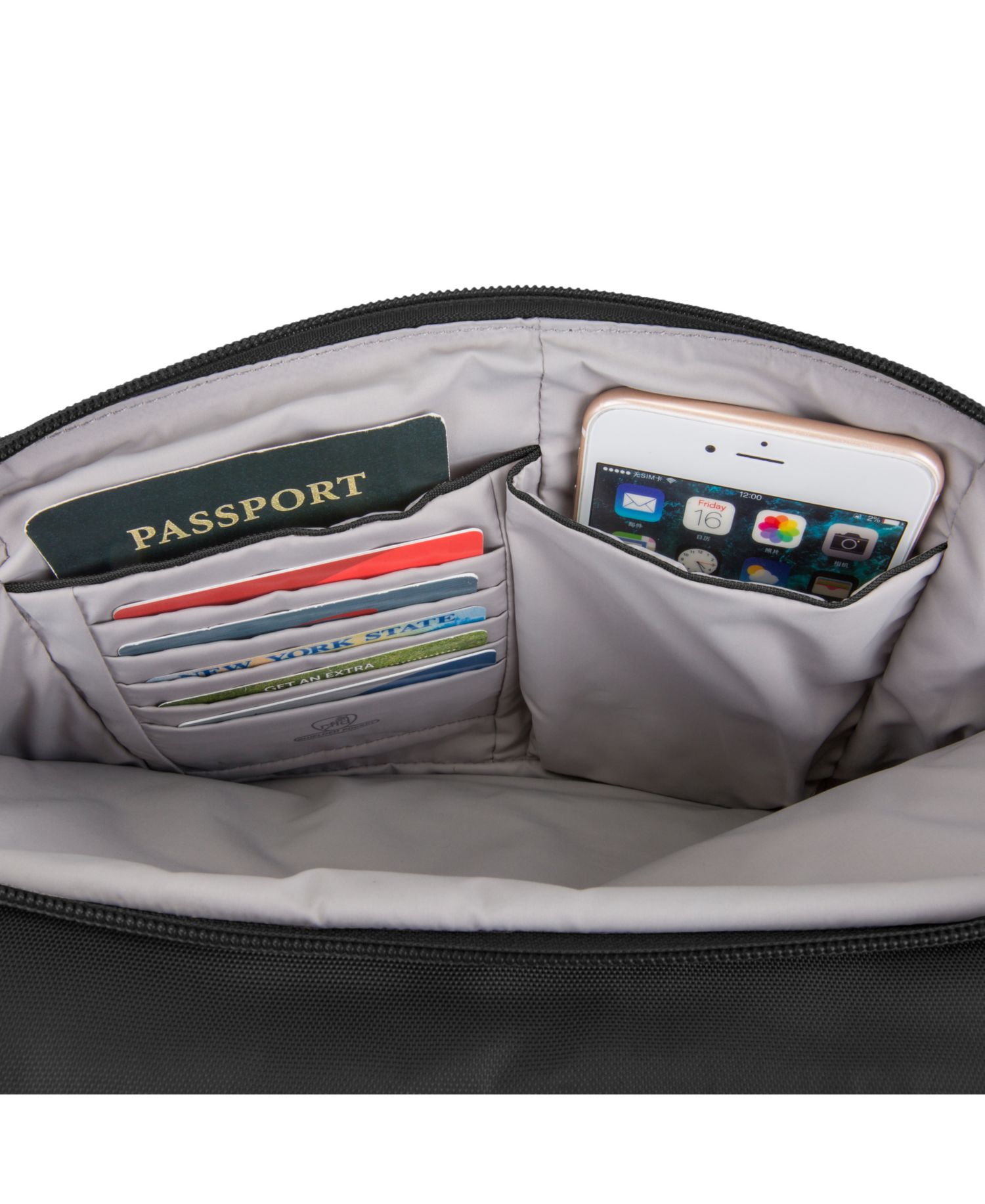 Anti-Theft Classic North or South Crossbody Bag