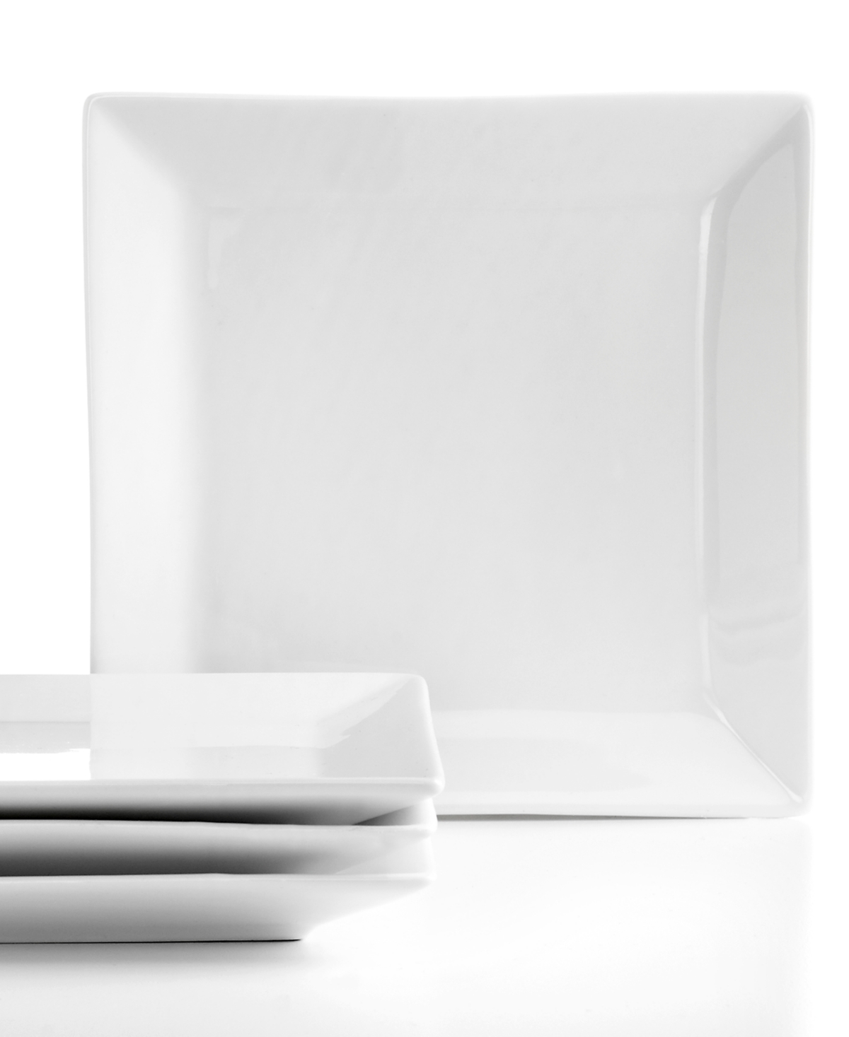 The Cellar Set of 4 Whiteware Square Appetizer Plates, Created for Macy's