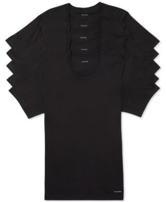 Men's 5-Pack Cotton Classics Crew Neck Undershirts, Created for Macy's