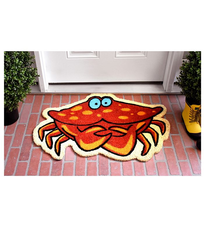 Home & More Crab 24" x 36" Coir/Vinyl Doormat Macy's