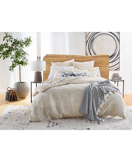 Lucky Brand Bali Batik Cotton 2 Pc Twin Duvet Cover Set Created