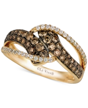 image of Le Vian Chocolatier Diamond Statement Ring (7/8 ct. t.w.) in 14k Gold