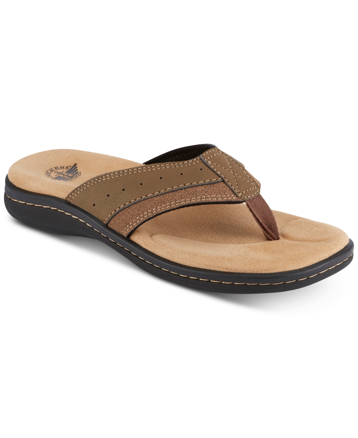 Men's Laguna Flip-Flop Sandals - Dark Tan