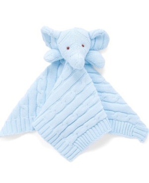 image of 3 Stories Trading Knit Elephant Security Blanket