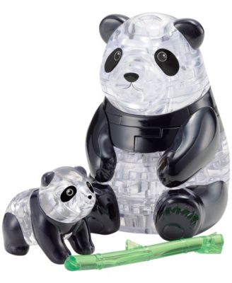 BePuzzled 3D Crystal Puzzle-Panda and Baby - 50 Pcs