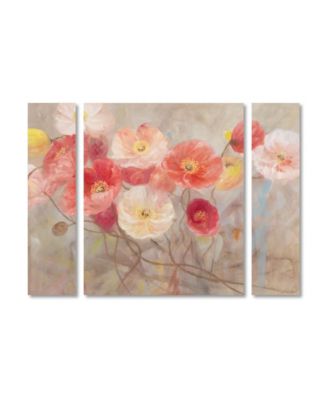 Trademark Global Li Bo 'Wild Poppies I' Multi Panel Art Set Small - 32 ...