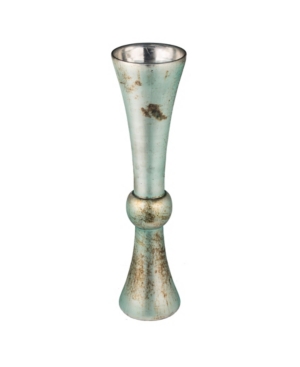 Ab Home Emerald Green Vase With Shiny Finish In Mint