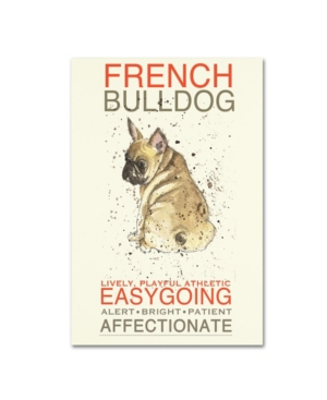 Trademark Global Michelle Campbell 'french Bulldog' Canvas Art In Multi