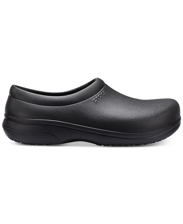 Crocs Men's and Women's On-The-Clock Work Slip-on Clogs from Finish ...