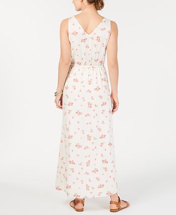 Lucky Brand Floral V-Neck Maxi Dress - Macy's