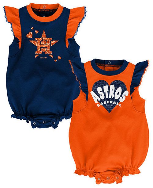 Outerstuff Baby Houston Astros Double Trouble Bodysuit Set
