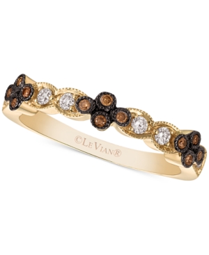 image of Le Vian Chocolatier Diamond Band (1/5 ct. t.w.) in 14k Gold