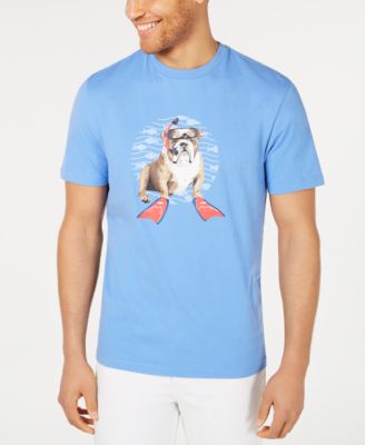 Club Room - Men's Flipper Bulldog Graphic T-Shirt