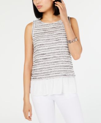 macy's inc sleeveless tops