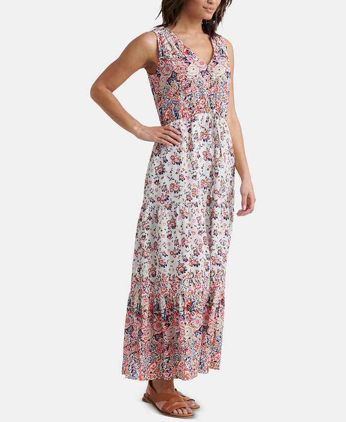 Lucky Brand Women's Tiered Cami Cotton Maxi Dress