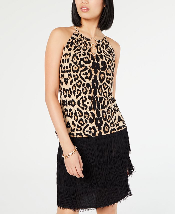 Macys inc leopard dress sales