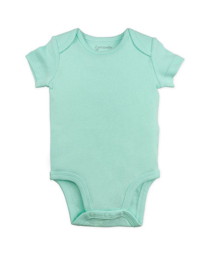 Mac & Moon Mac and Moon 5-Pack Short Sleeve Bodysuits in Pink and Blue ...