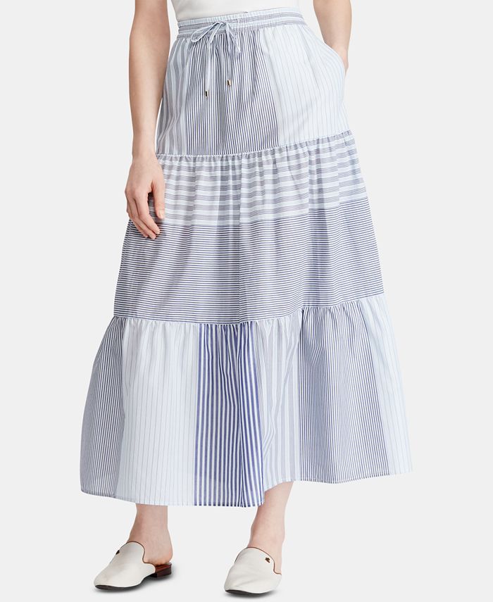 Lauren Ralph Lauren Petite Tiered Peasant Skirt Macy s