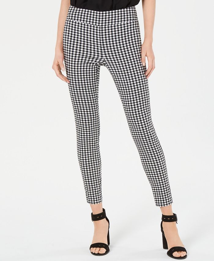 Bar III Printed Pull-On Skinny Pants, Created for Macy's & Reviews ...