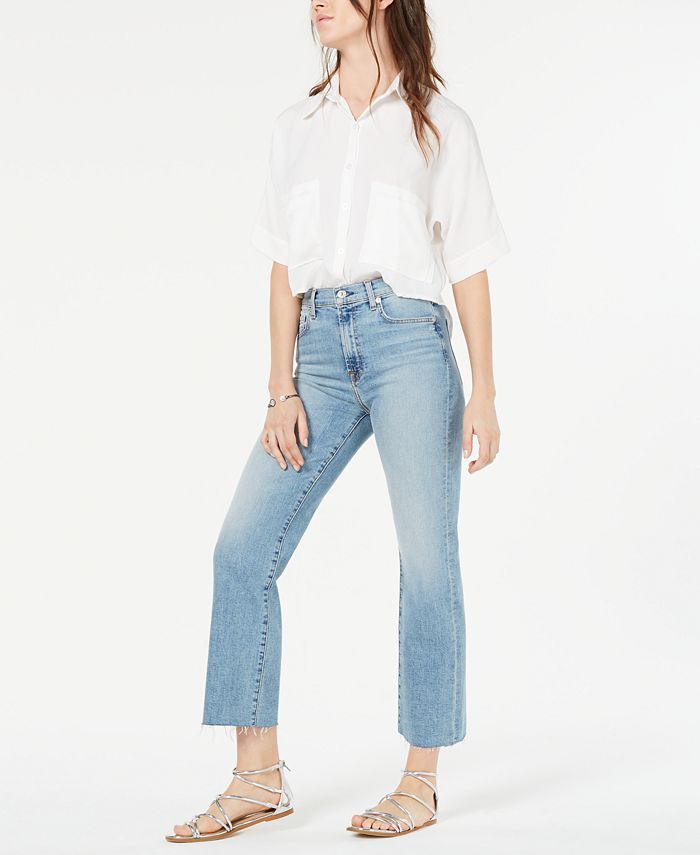 7 For All Mankind Cropped Alexa Jeans - Macy's