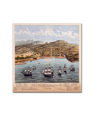 Trademark Global Vintage Lavoie 'view Of San Francisco' Canvas Art In Multi