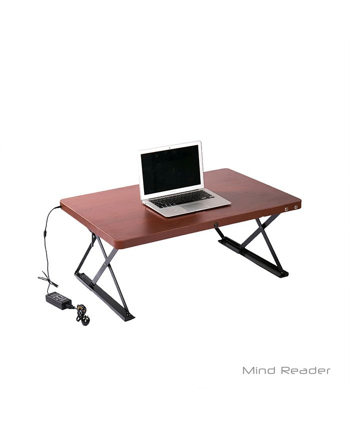 Mind Reader Electric Powered Adjustable Standing Desk with Color Coded