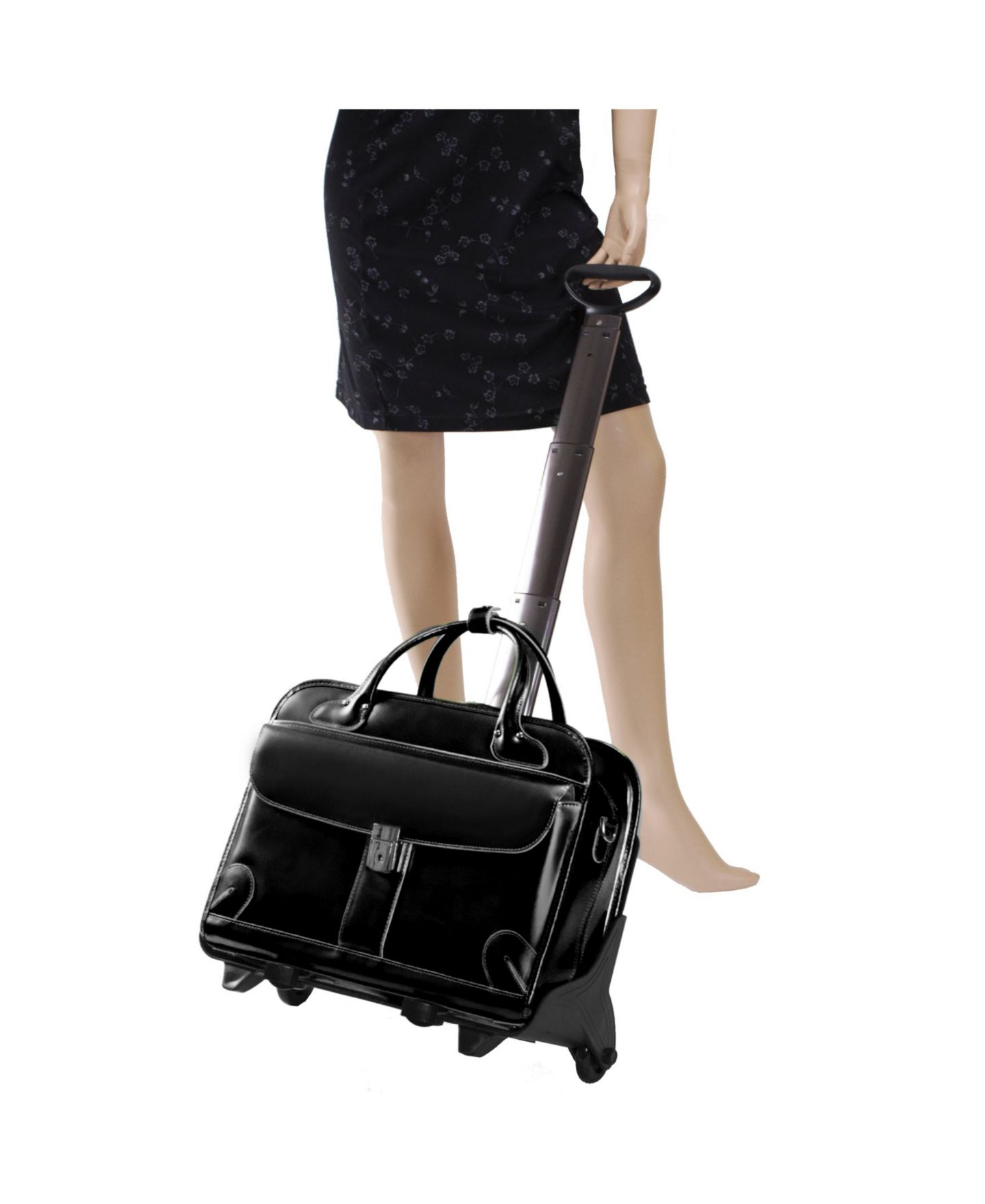 Портфели McKlein Lakewood, 15" Fly-Through Checkpoint-Friendly Ladies Laptop, цвет: Чёрный — фото 11